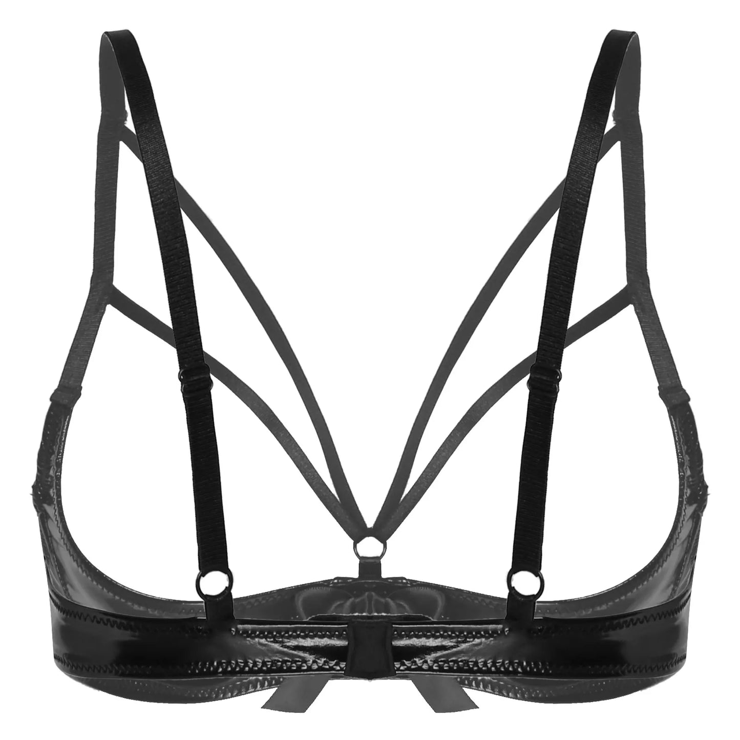 Soutien-gorge ouvert avec des bandes décoratives