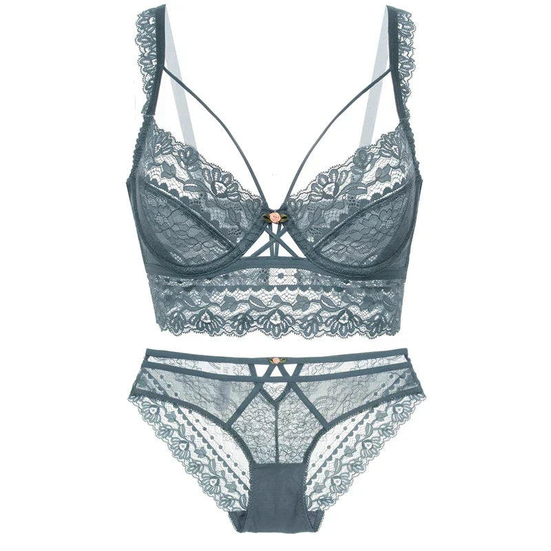 Ensemble de lingerie avec des ornements en dentelle