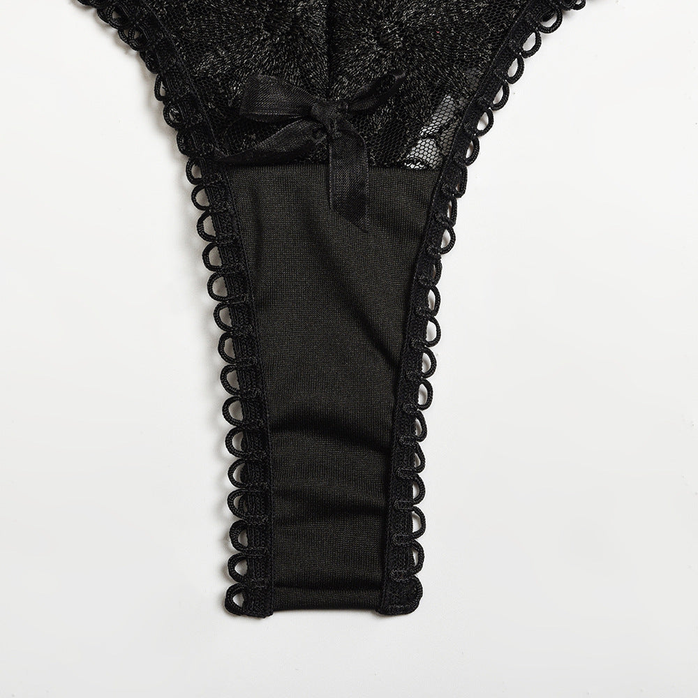 Ensemble de lingerie en corset avec dentelle