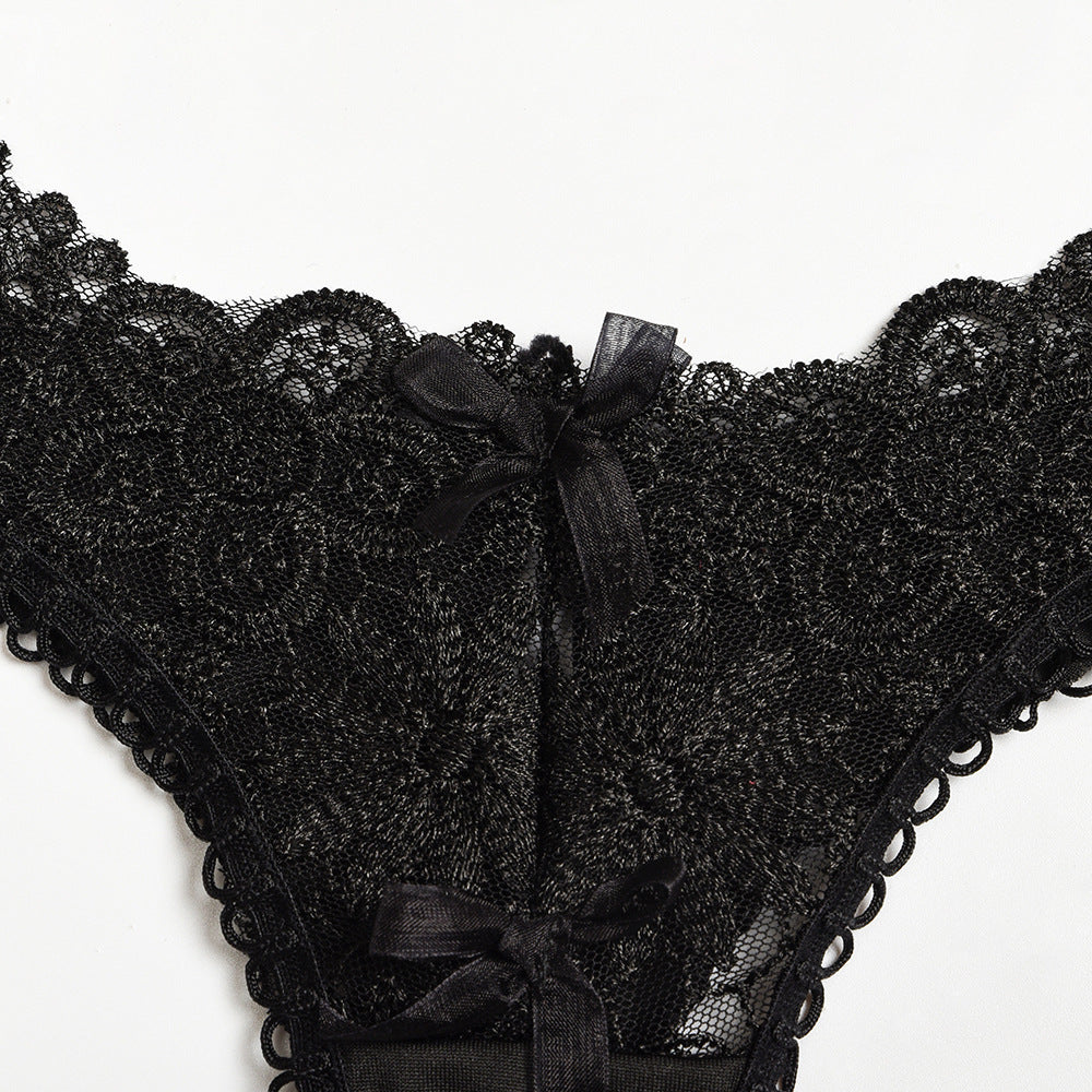 Ensemble de lingerie en corset avec dentelle