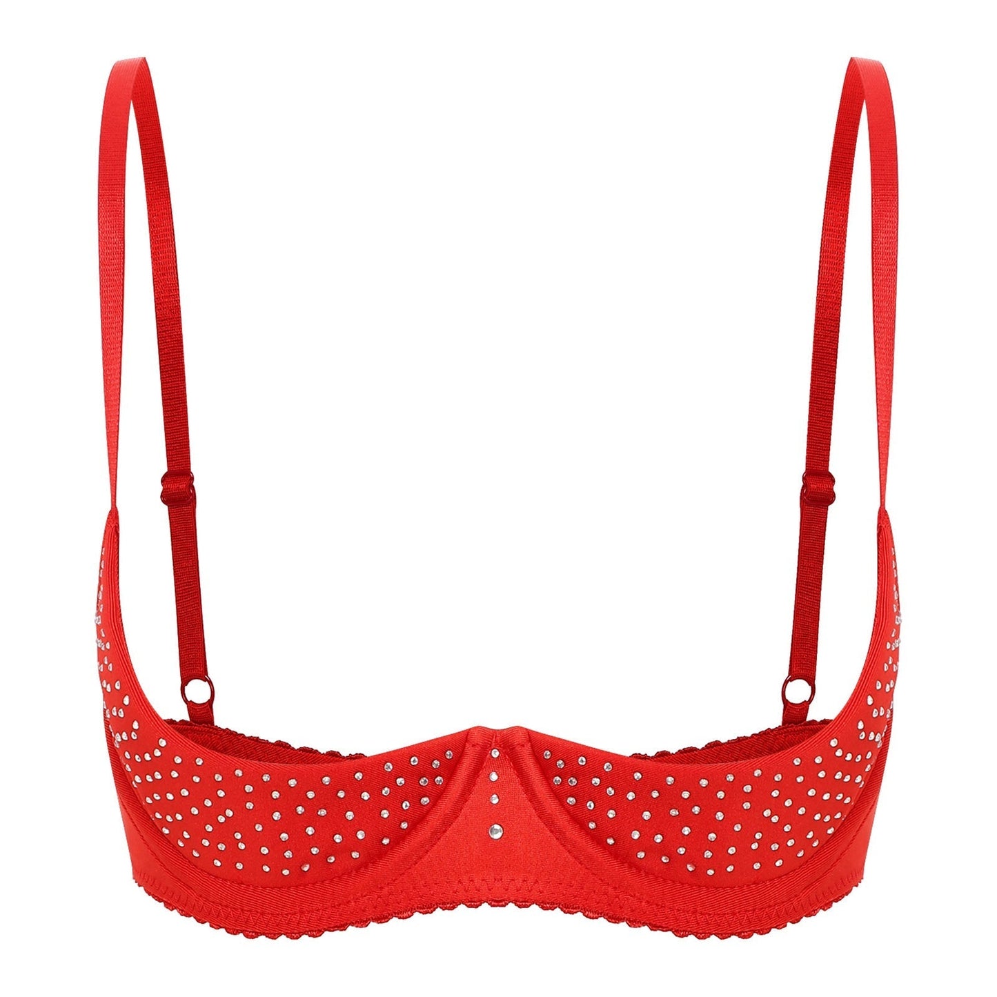 Soutien-gorge découvert avec des bonnets très décolletés