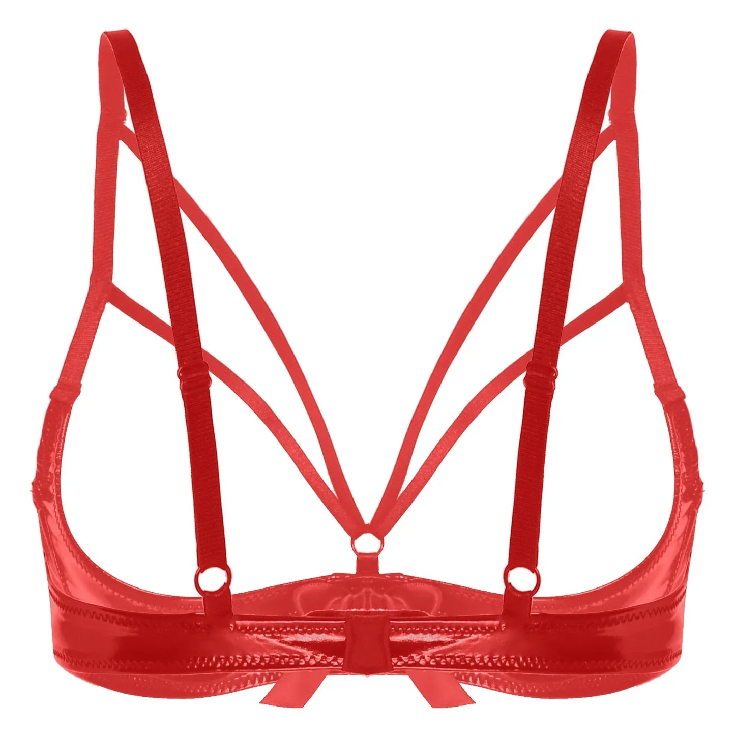 Soutien-gorge ouvert avec des bandes décoratives