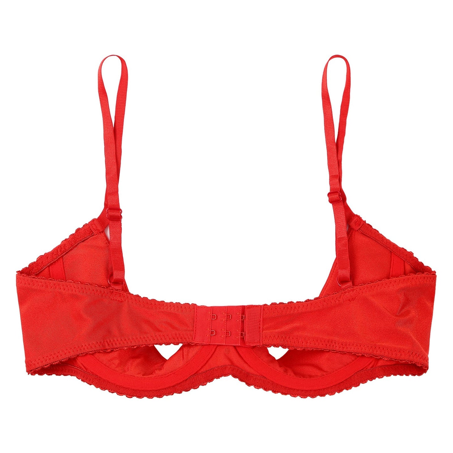 Soutien-gorge découvert avec des bonnets très décolletés