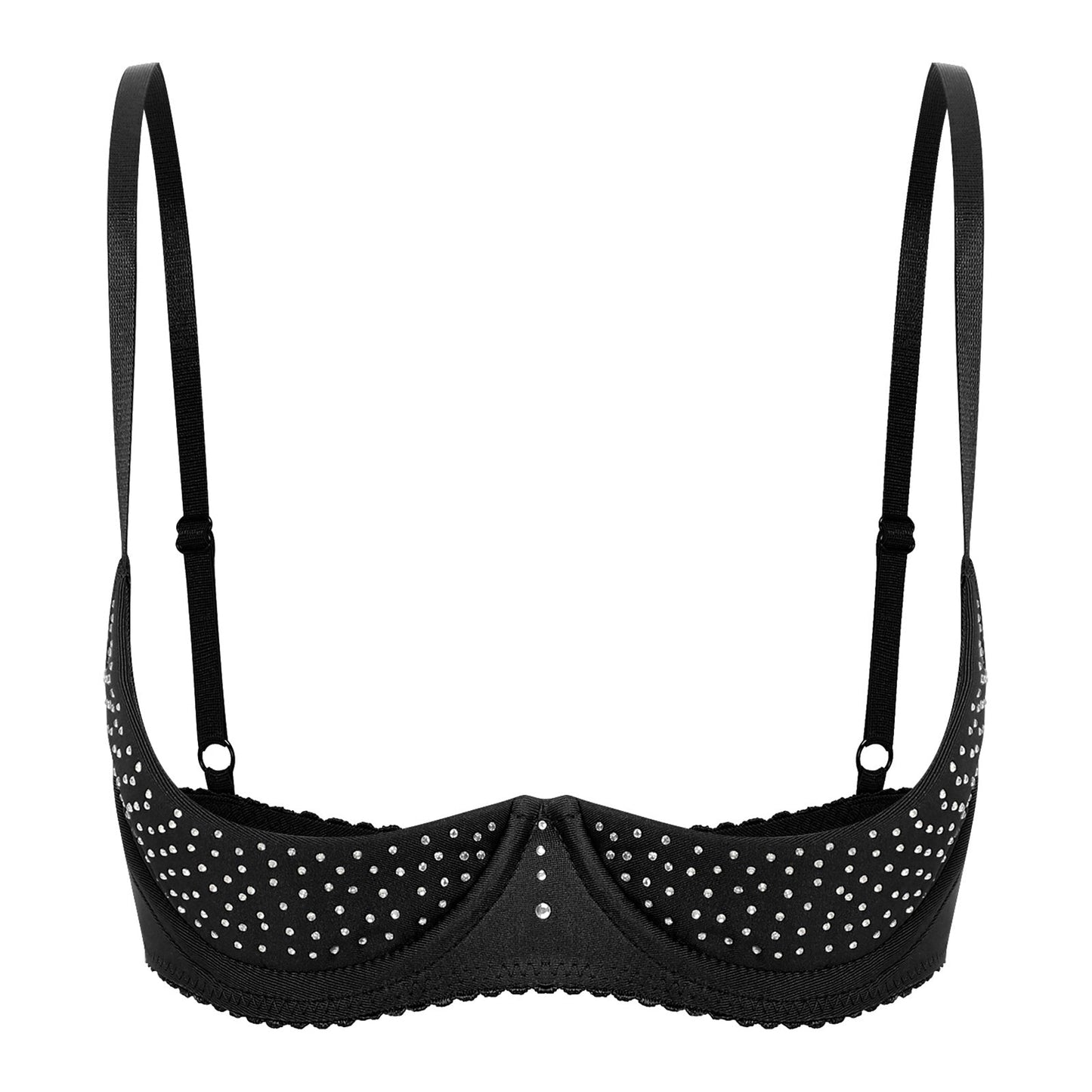 Soutien-gorge découvert avec des bonnets très décolletés