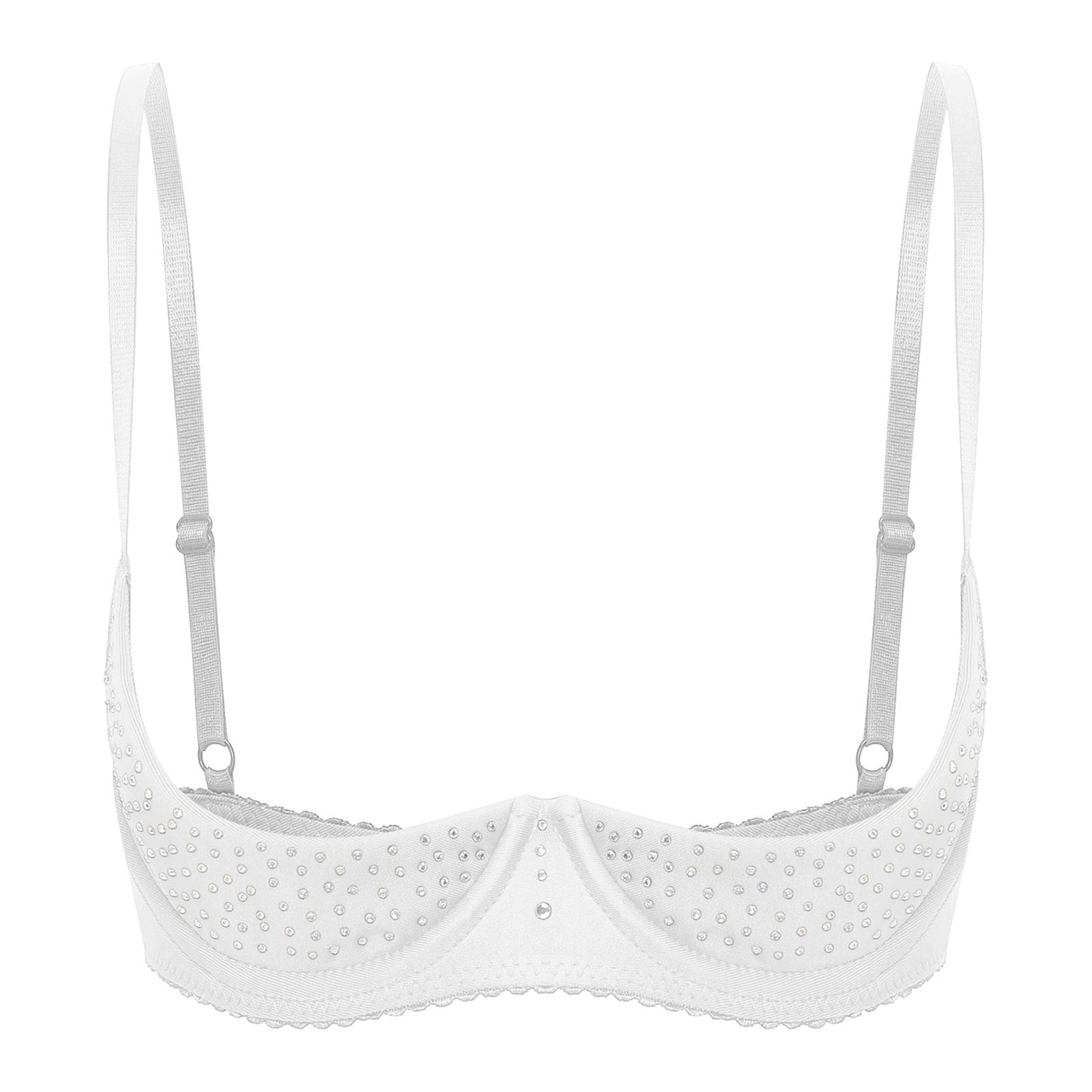 Soutien-gorge découvert avec des bonnets très décolletés