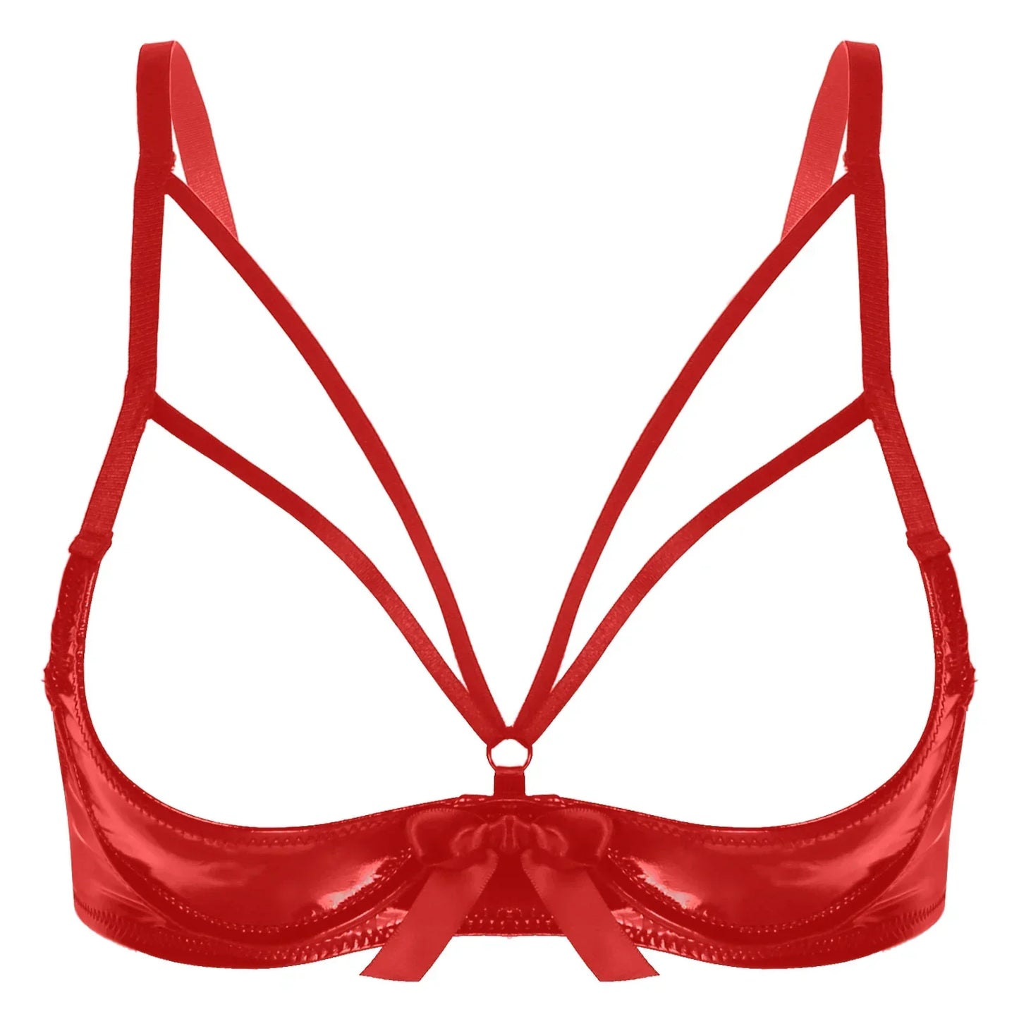 Soutien-gorge ouvert avec des bandes décoratives
