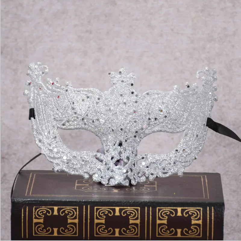 Argenté Masque pour les yeux scintillant
