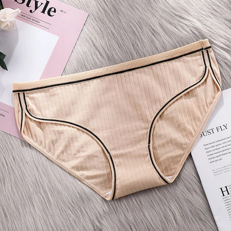 Beige Culotte Féminine en Coton - pack de 3