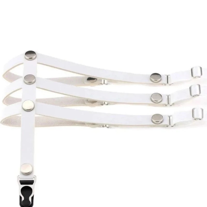 Blanc Harnais de cuisse avec porte-jarretelles