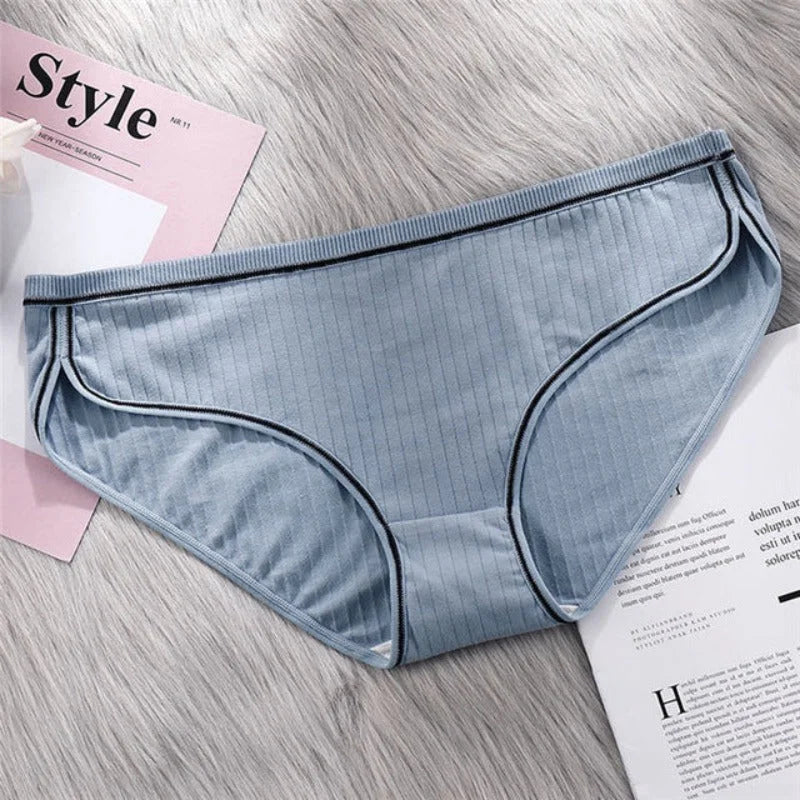 Bleu Culotte Féminine en Coton - pack de 3