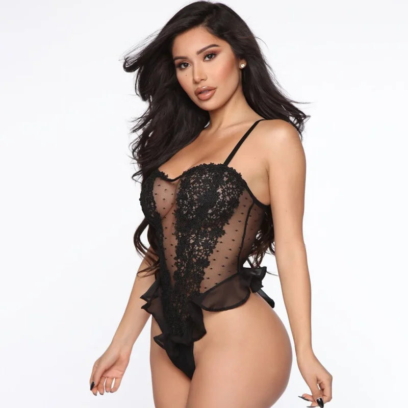 Body Sexy en Dentelle avec Frange