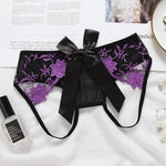 Culotte ouverte pour femme sensuelle - violet / universelle