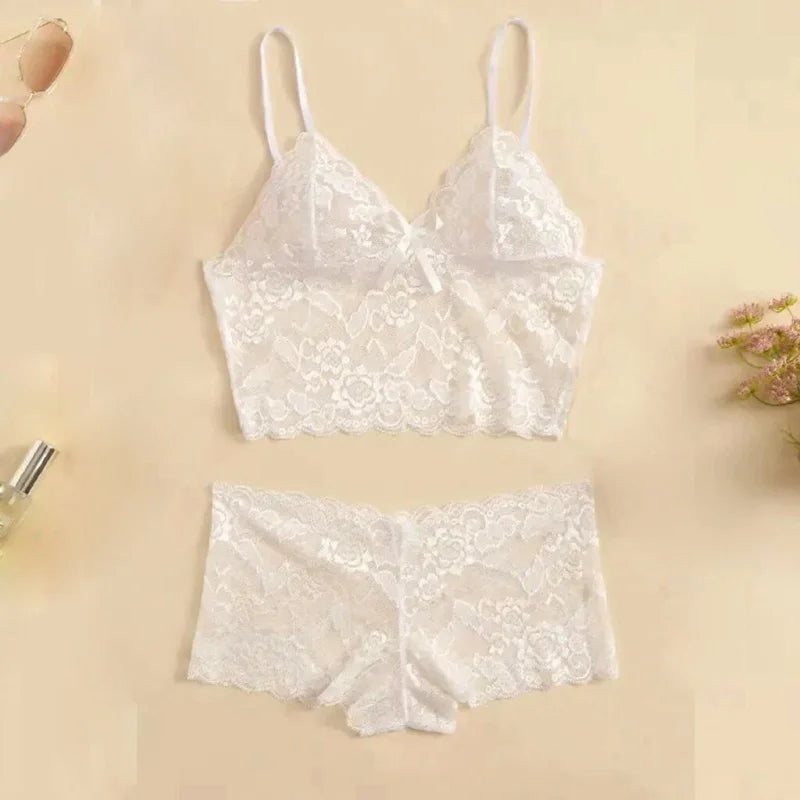 Ensemble de Sous-Vêtements Shorty - Lingerie en Dentelle