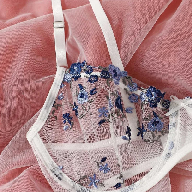 Ensemble sous-vêtements transparents - lingerie sexy