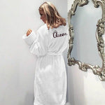 Kimono féminin chaud - queen - blanc / s