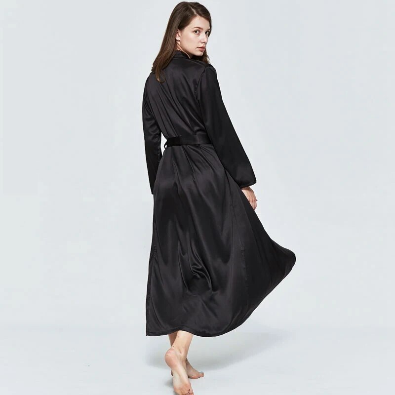 Kimono Féminin - Déshabillé Long en Satin