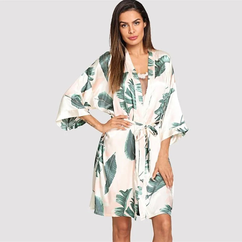 Kimono Femme - Déshabillé Tropical