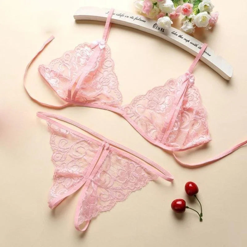 Lingerie Sexy avec Fente - Ensemble 2 Pièces