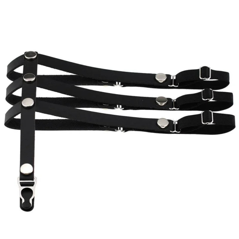Noir Harnais de cuisse avec porte-jarretelles