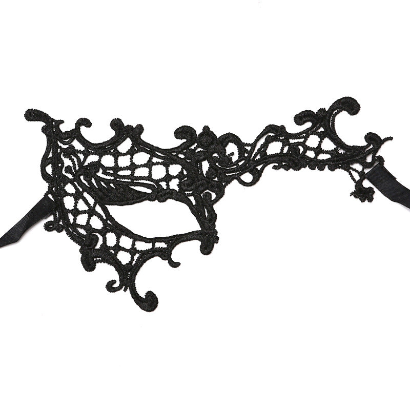 Noir Masque pour les yeux asymétrique