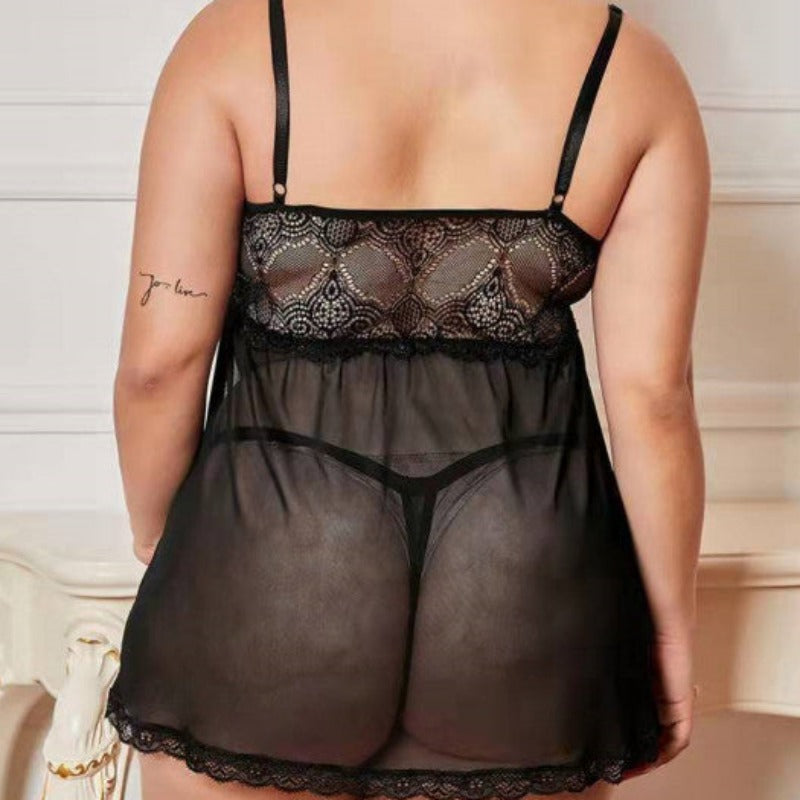 Nuisette en Dentelle - Décolletée Sexy