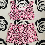 Pyjama classique à imprimé léopard - rose / s