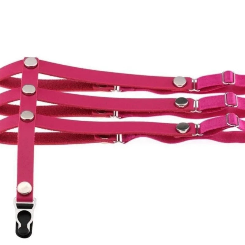 Rose foncé Harnais de cuisse avec porte-jarretelles