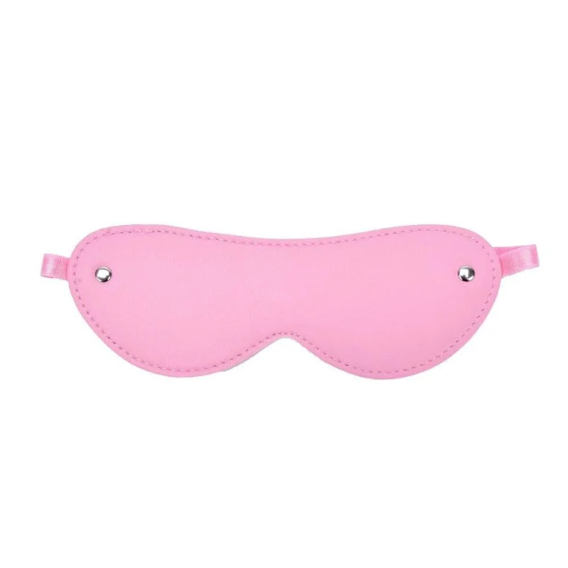 Rose Masque pour les yeux en cuir