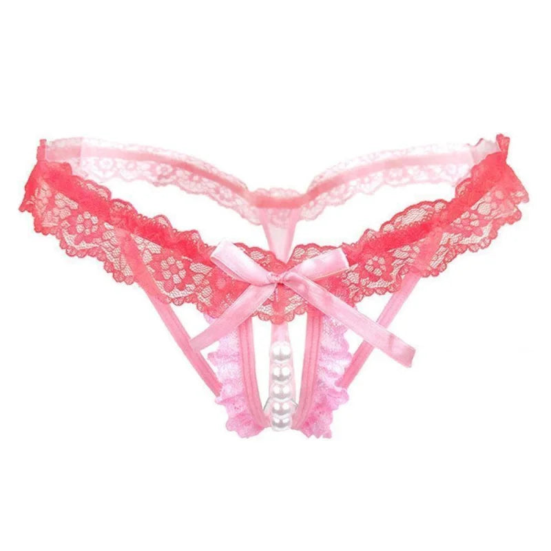 Rose String en Dentelle et Perles Décoratives