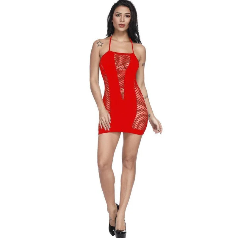 Rouge Robe en maille