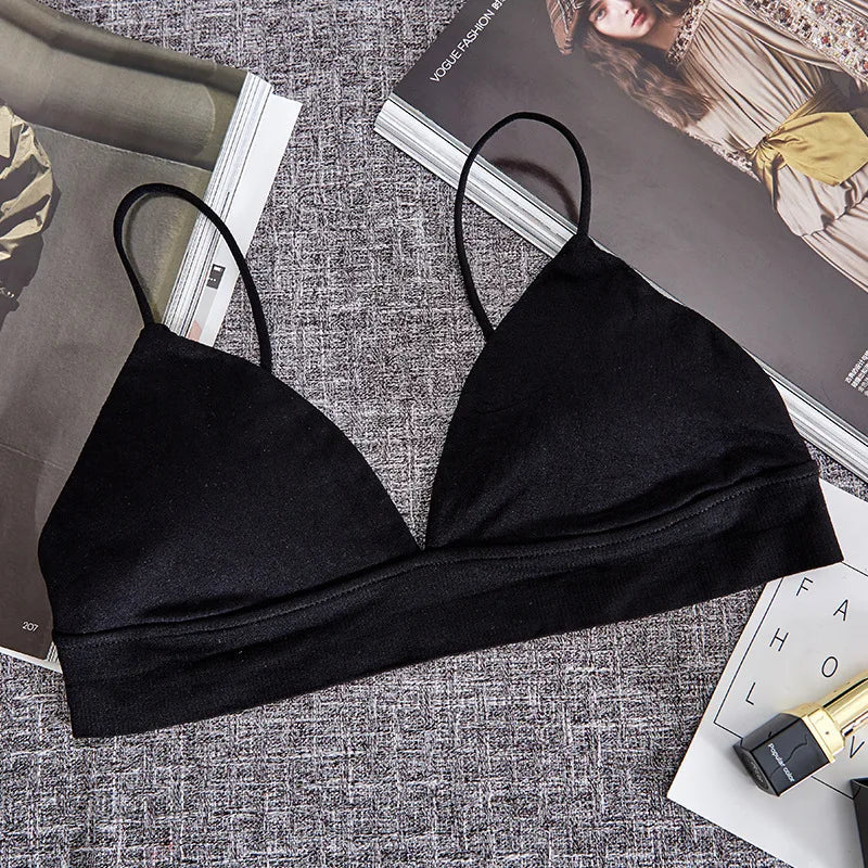 Soutien-gorge bralette souple à fines bretelles