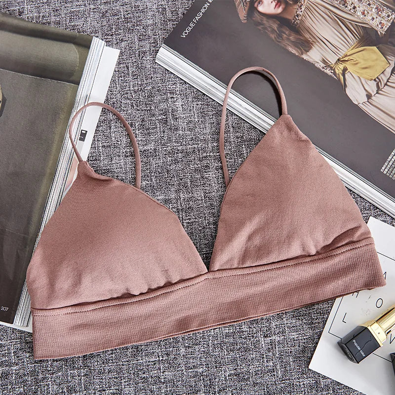 Soutien-gorge bralette souple à fines bretelles
