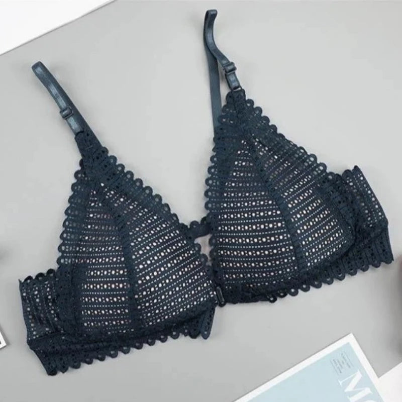 Soutien-gorge en dentelle avec fermeture à l'avant