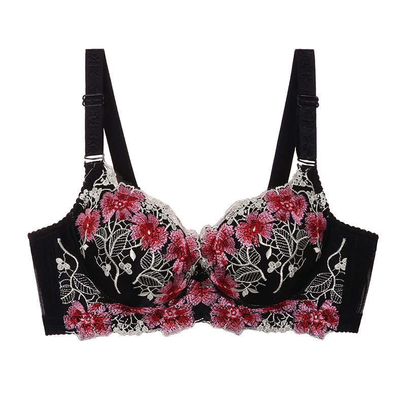 Soutien-gorge push-up en dentelle florale