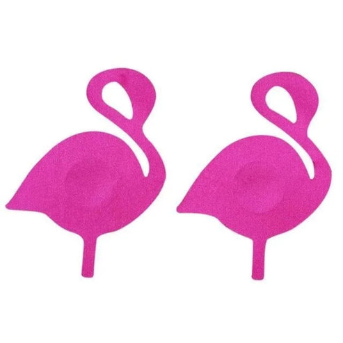 Stickers tétons en forme de flamant rose - rose / universelle