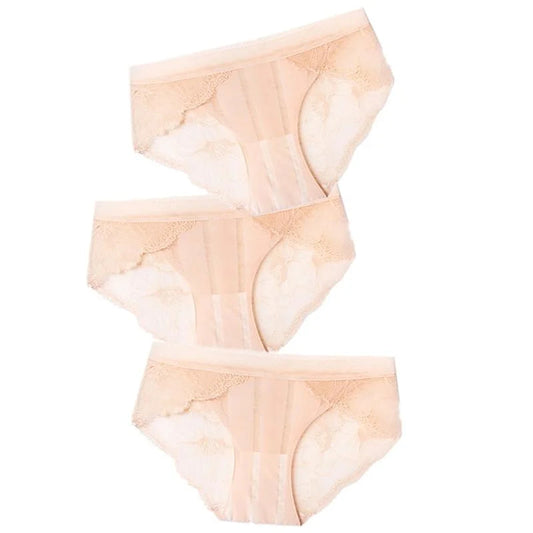 Beige Culottes en Dentelle décorative - Pack de 3