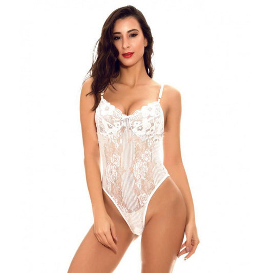 Blanc Body Sensuel et Raffiné en Dentelle