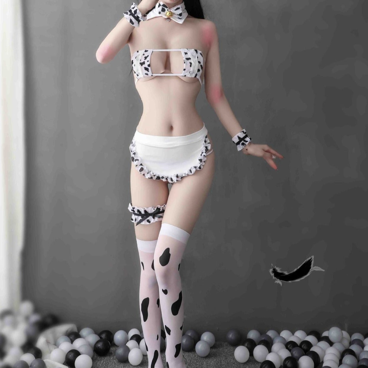 Blanc Costume de vache