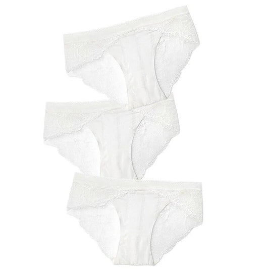 Blanc Culottes en Dentelle décorative - Pack de 3