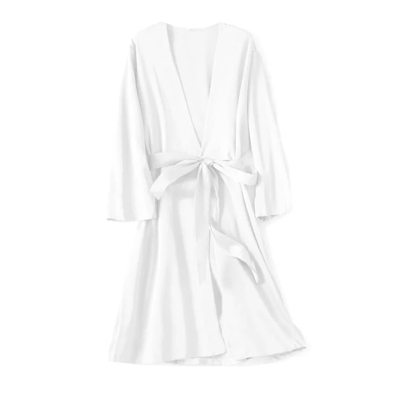 Blanc Kimono de Bain pour Femme