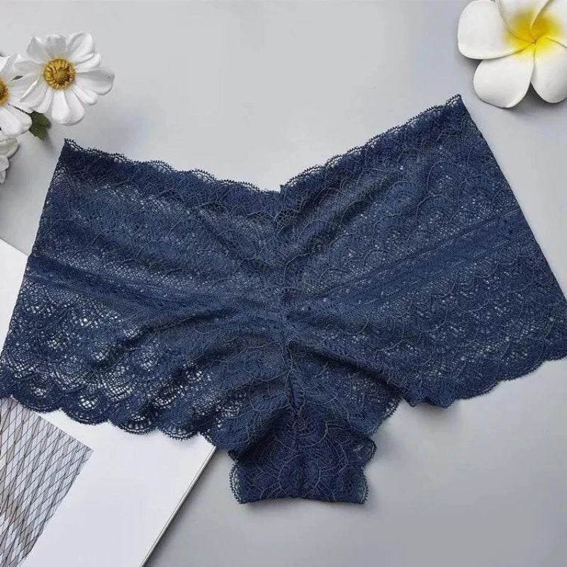 Bleu marine Culotte pour Femme en dentelle