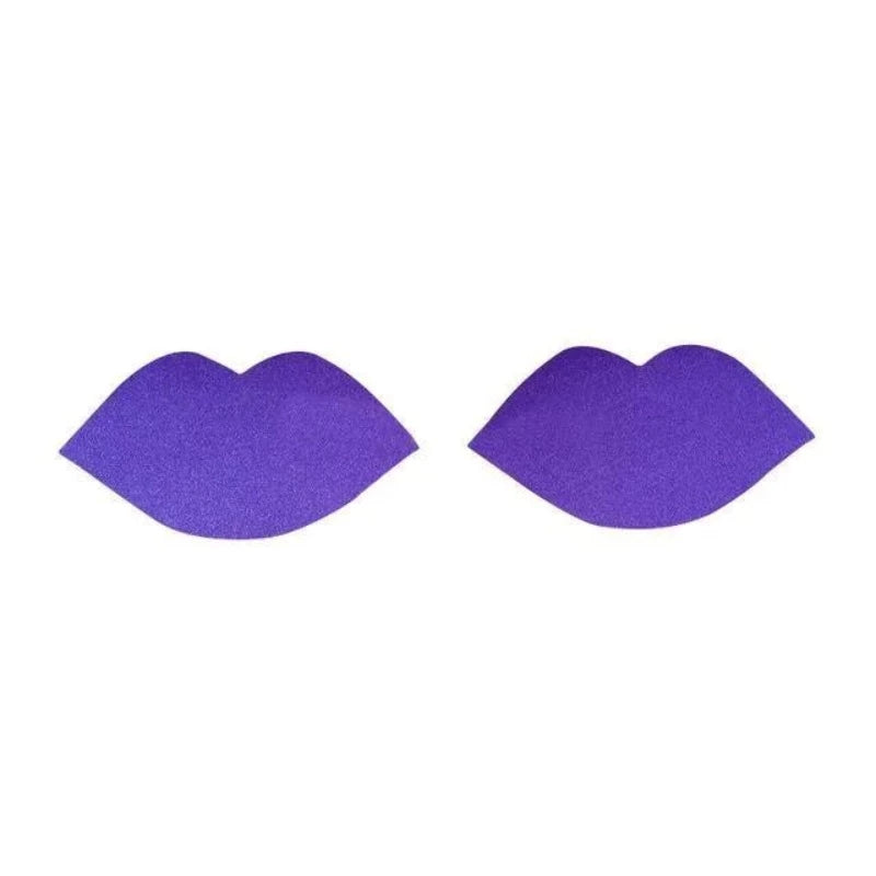 Cache-tétons Autoadhésifs - Forme De Lèvres - Violet