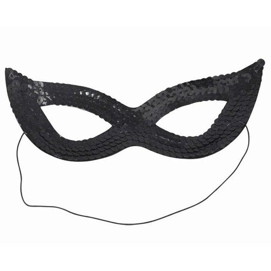 Noir Masque pour les yeux à paillettes