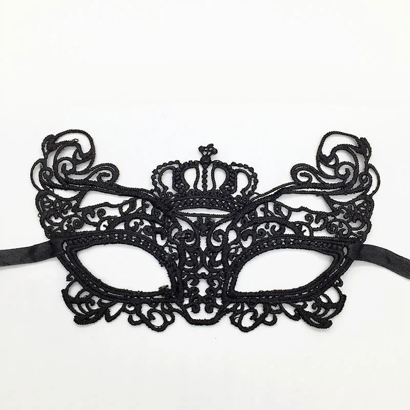 Noir Masque pour les yeux en dentelle classique