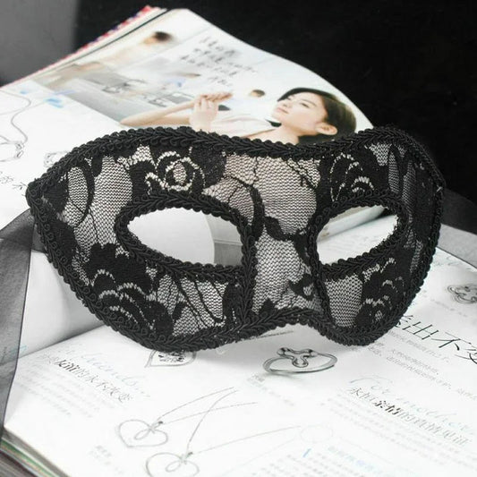 Noir Masque pour les yeux en dentelle