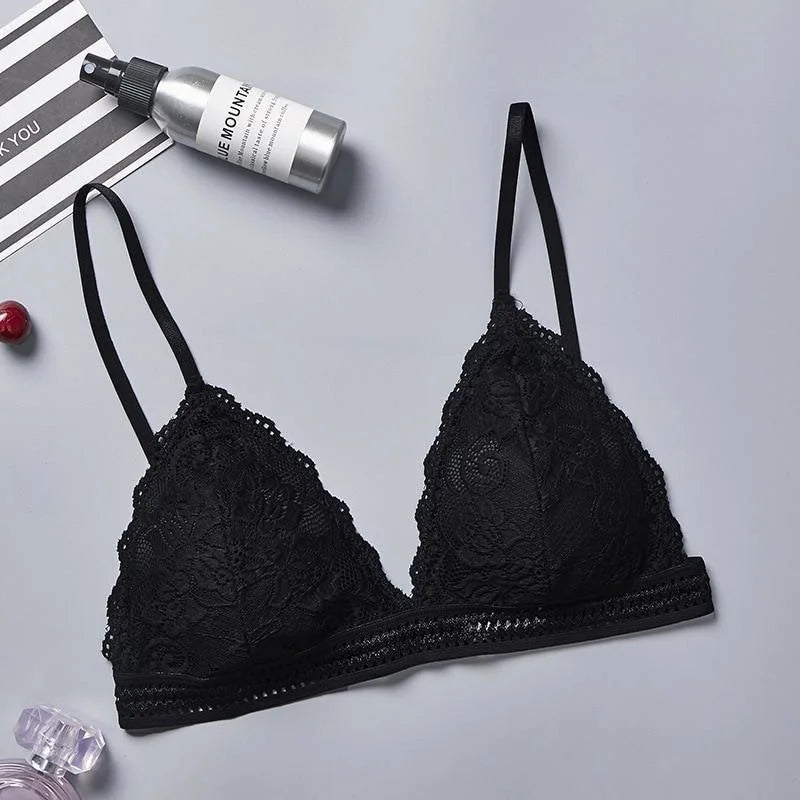 Noir Soutien-gorge en dentelle décorative