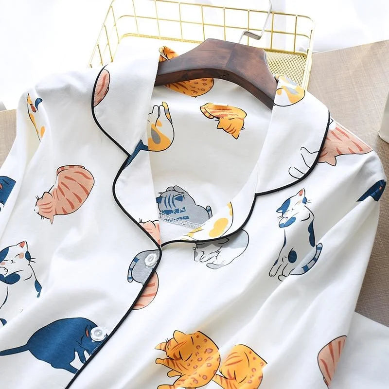  Pyjama avec motif de chat