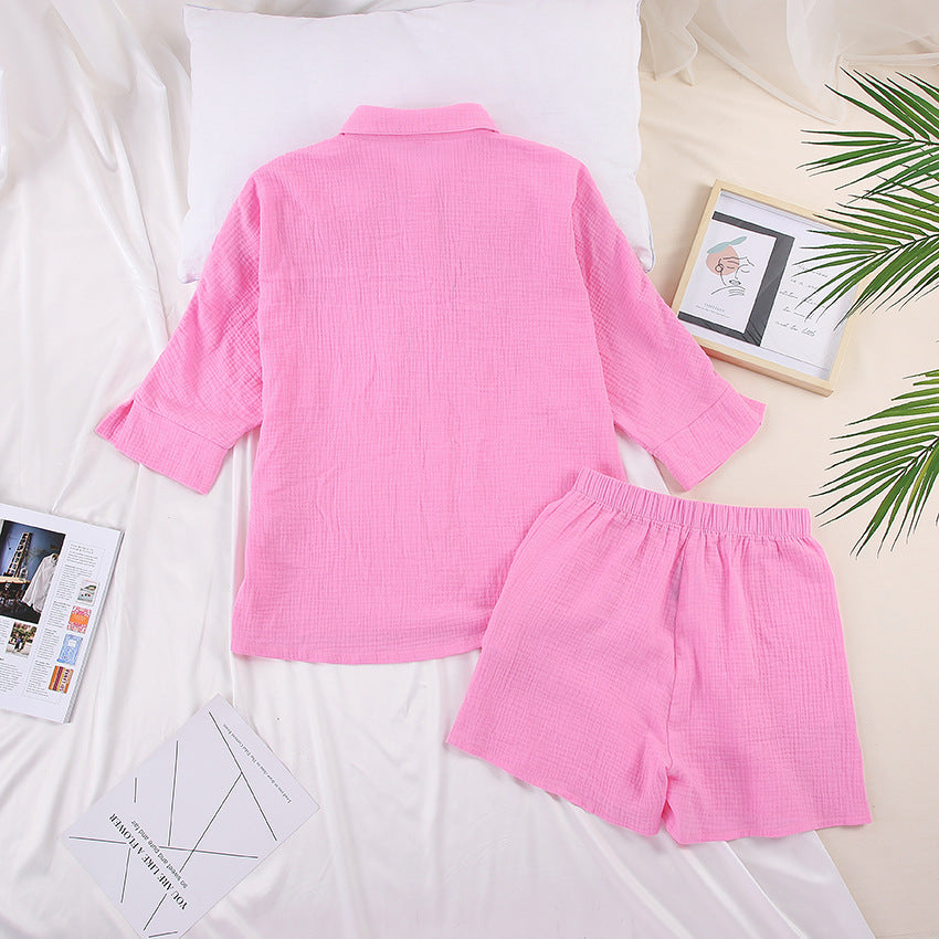  Pyjama femme en coton rose