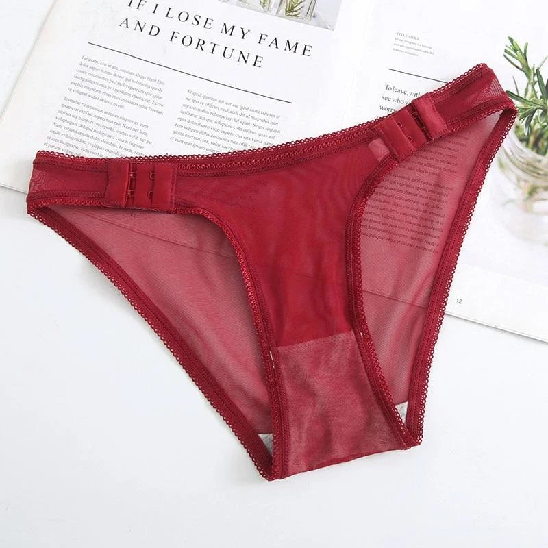 Rouge Culotte Femme avec Attache et Brettelle