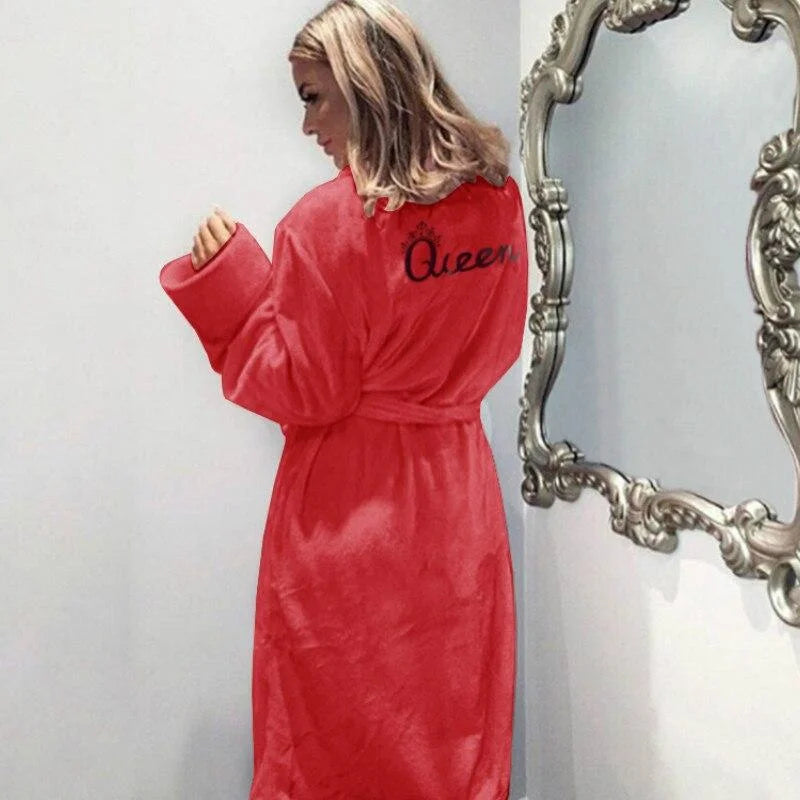 Rouge Kimono Féminin Chaud - Queen